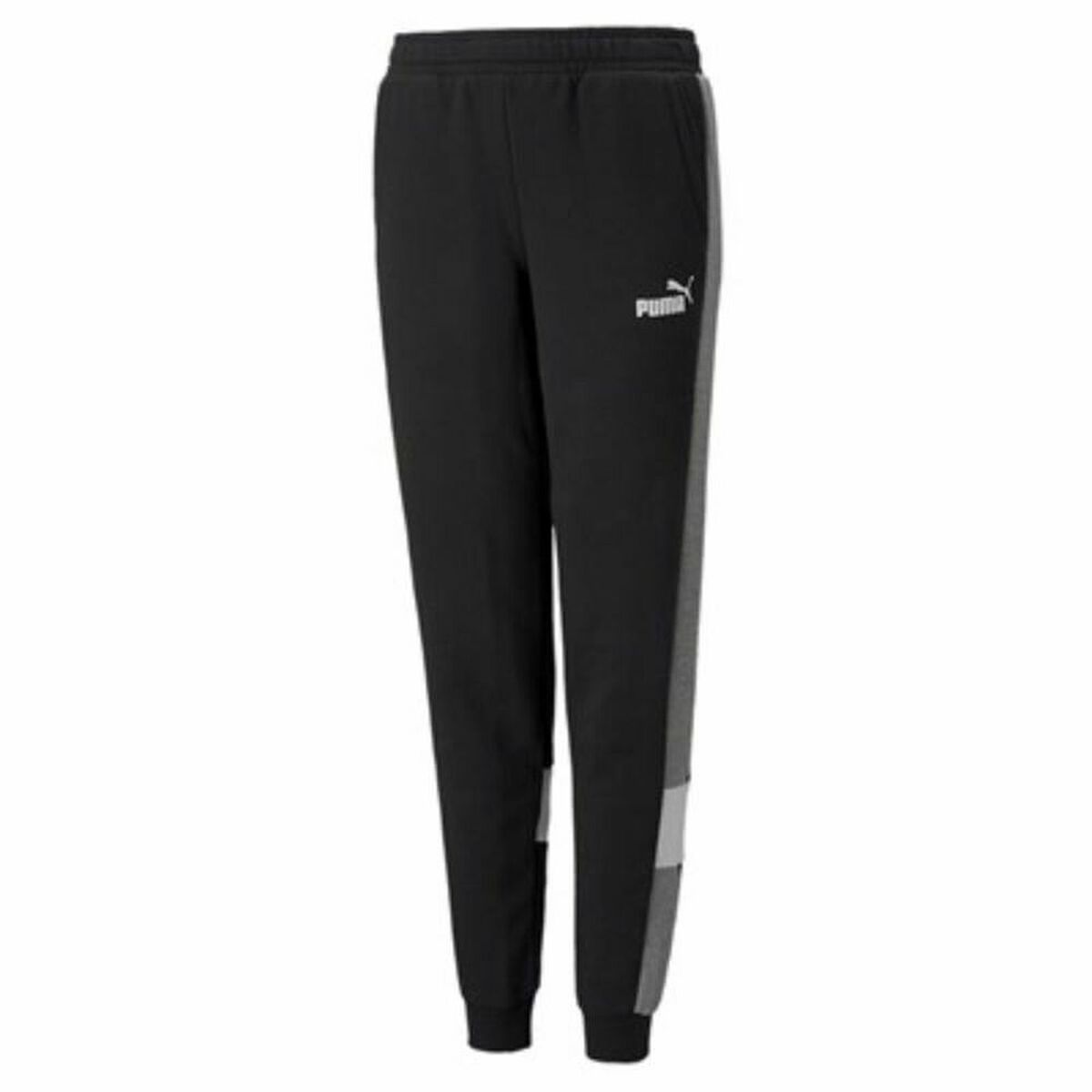 Çocuklar için eşofman altı Puma Essentials + Colorblock K Siyah
