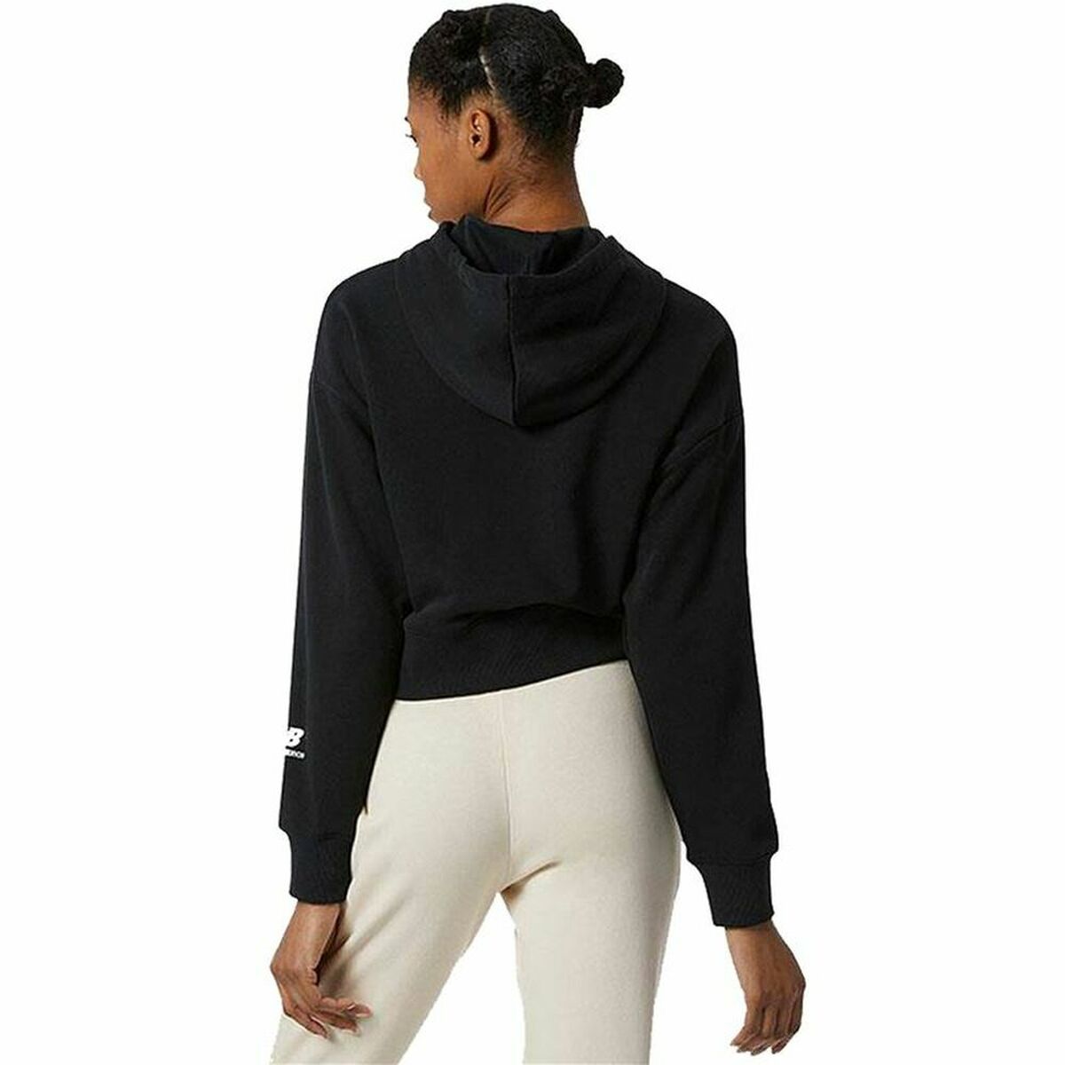Hoodie Kadın New Balance Essentials W Siyah Kutlamak-2