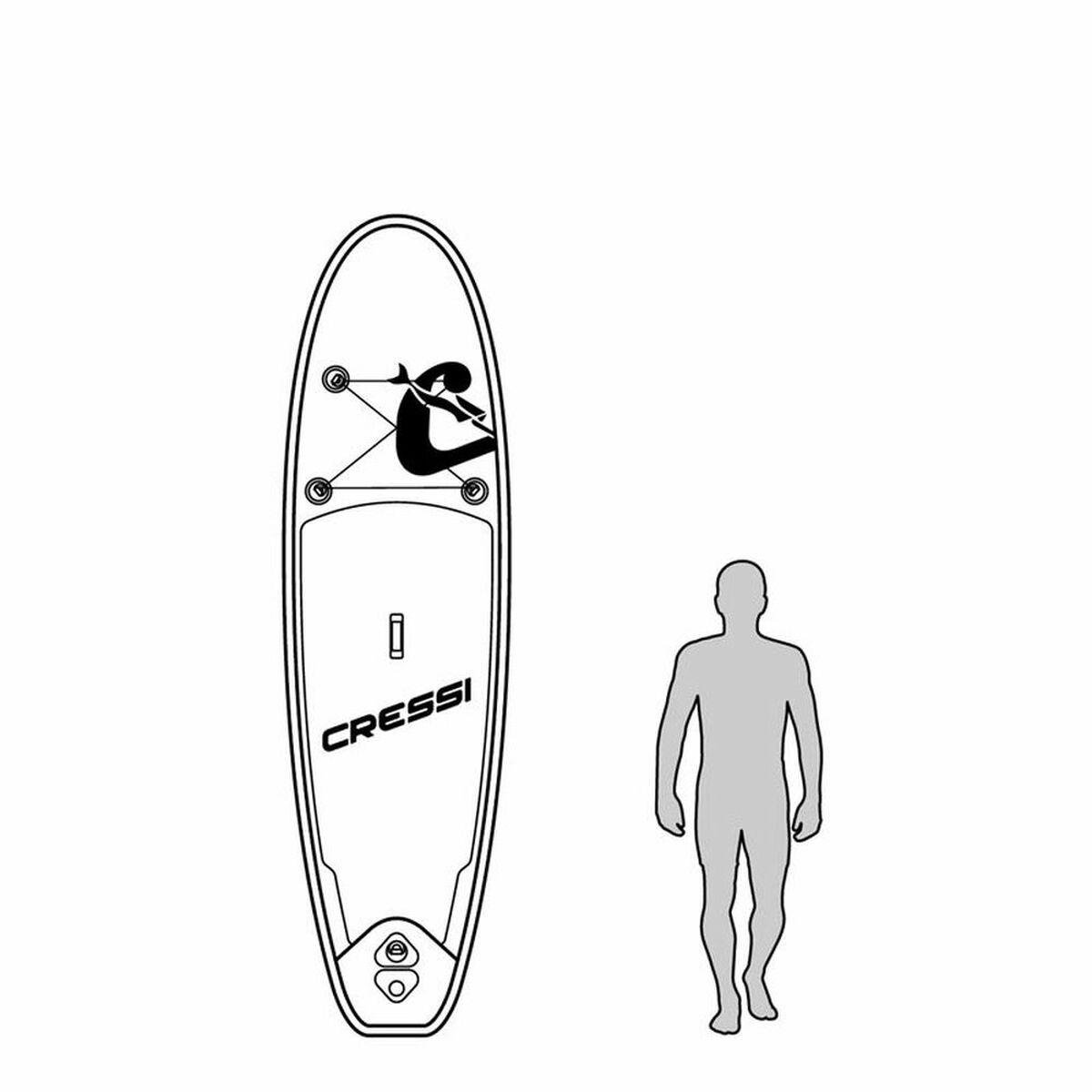 Стол Paddle Surf Cressi-Sub Element 10,2 NA001032 Белый-5