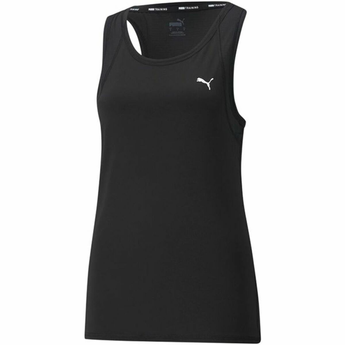 Women's Puma Favourite Tank Short Sleeve T-Shirt Black-3