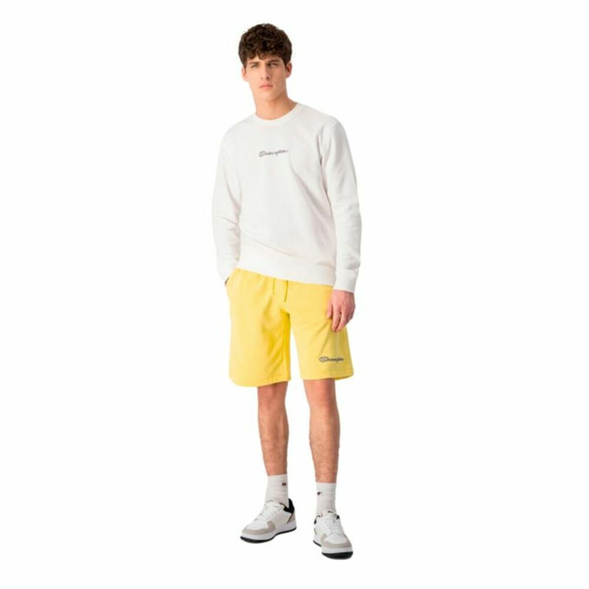 Champion Script Logo YL Sports Men's Shorts-4