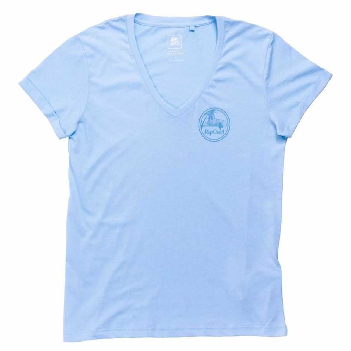 短袖女子Rip Curl Re-entry浅蓝色T恤-3