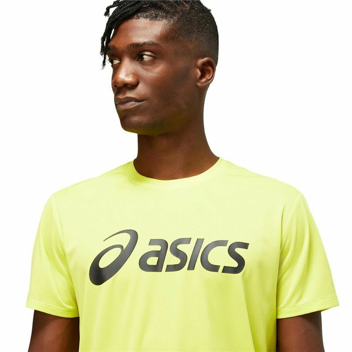 短袖球衣男子Asics Core黄色-4