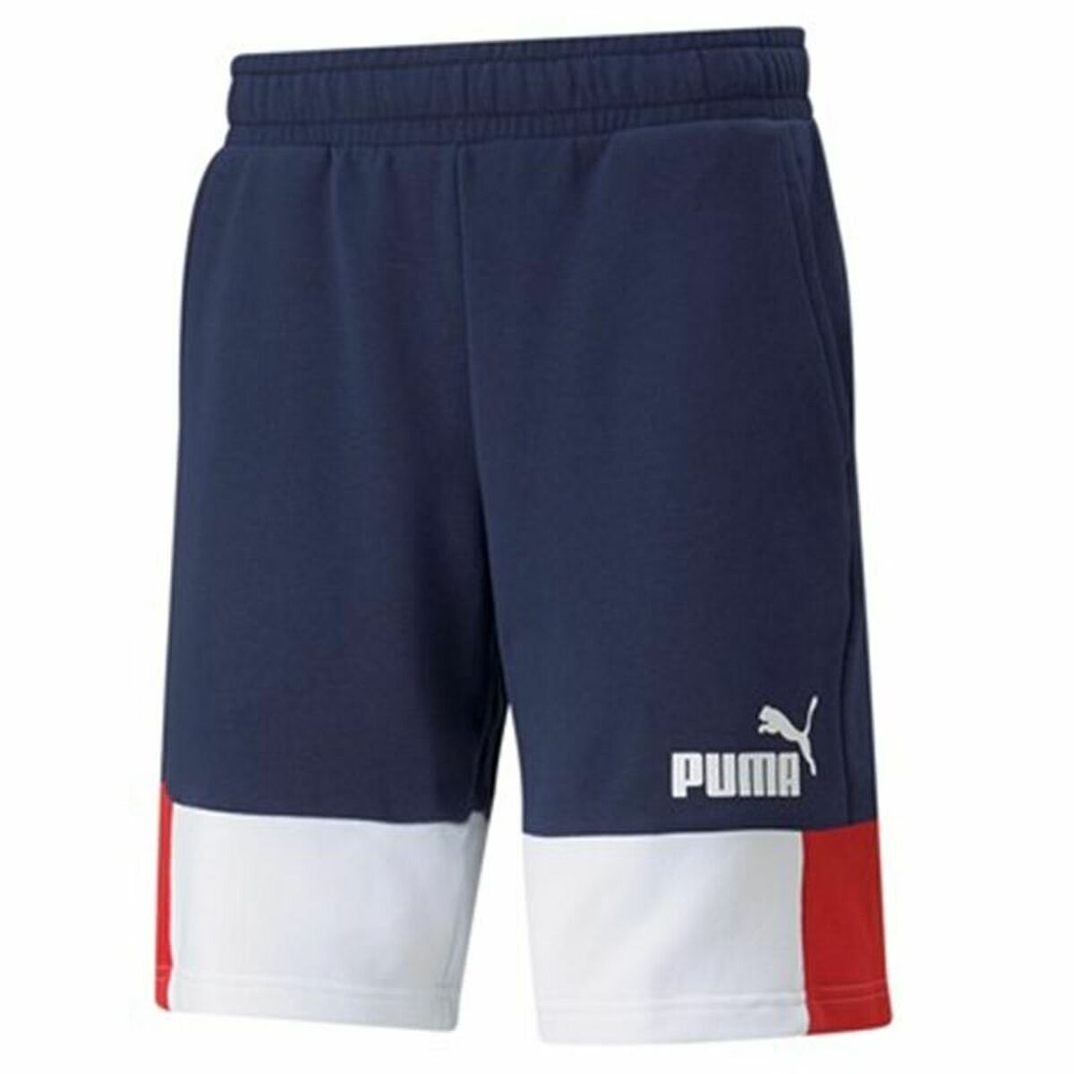 Puma Essentials + Block Sports Men's Shorts Navy-6