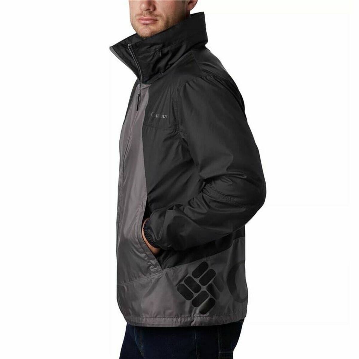 Columbia Point Park Sports Windbreaker Black-3