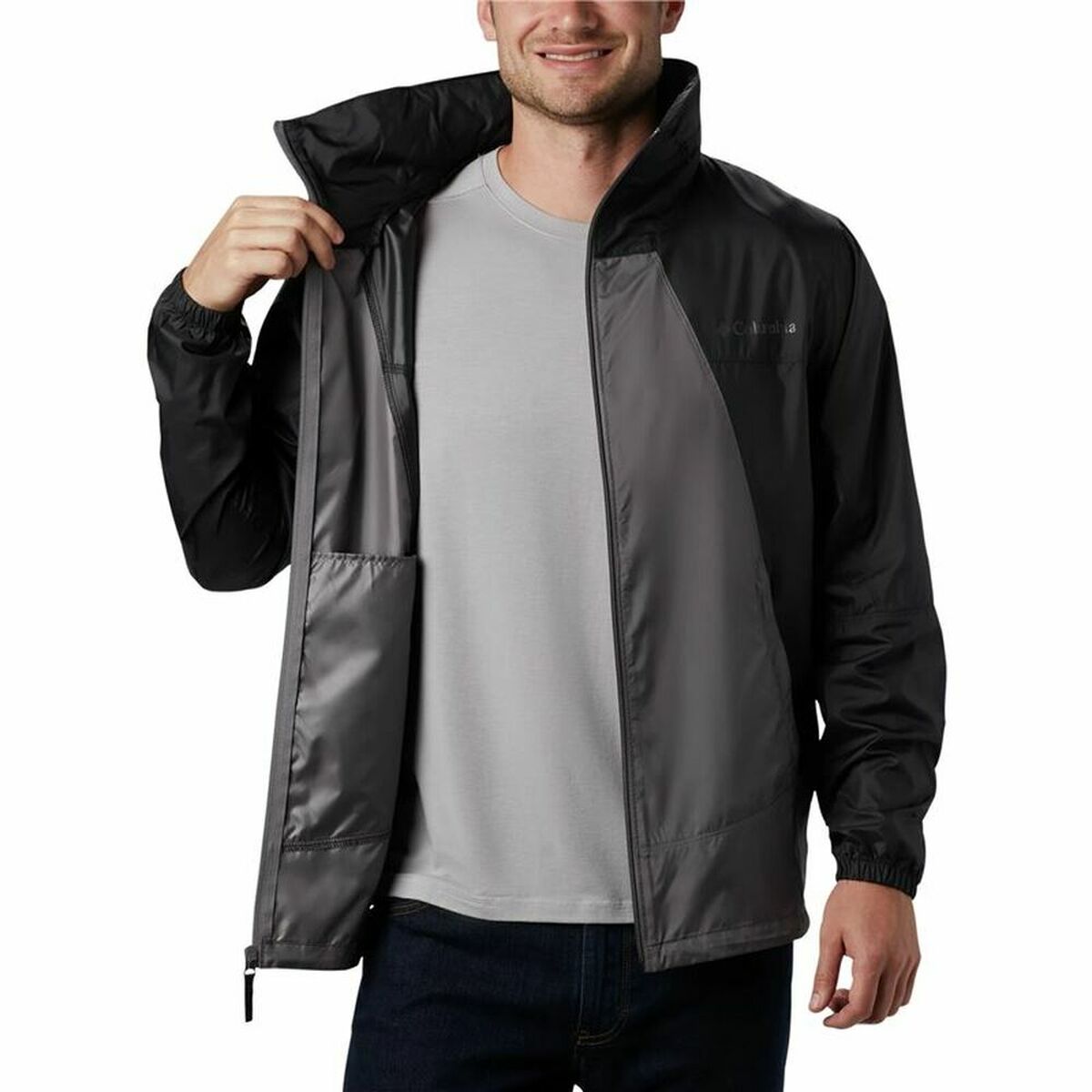 Columbia Point Park Sports Windbreaker Black-4