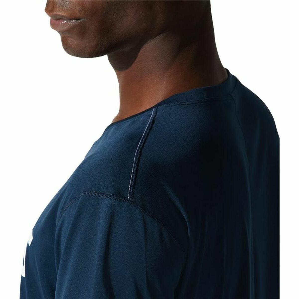 Men's Asics Core Dark Blue Short Sleeve T-Shirt-5