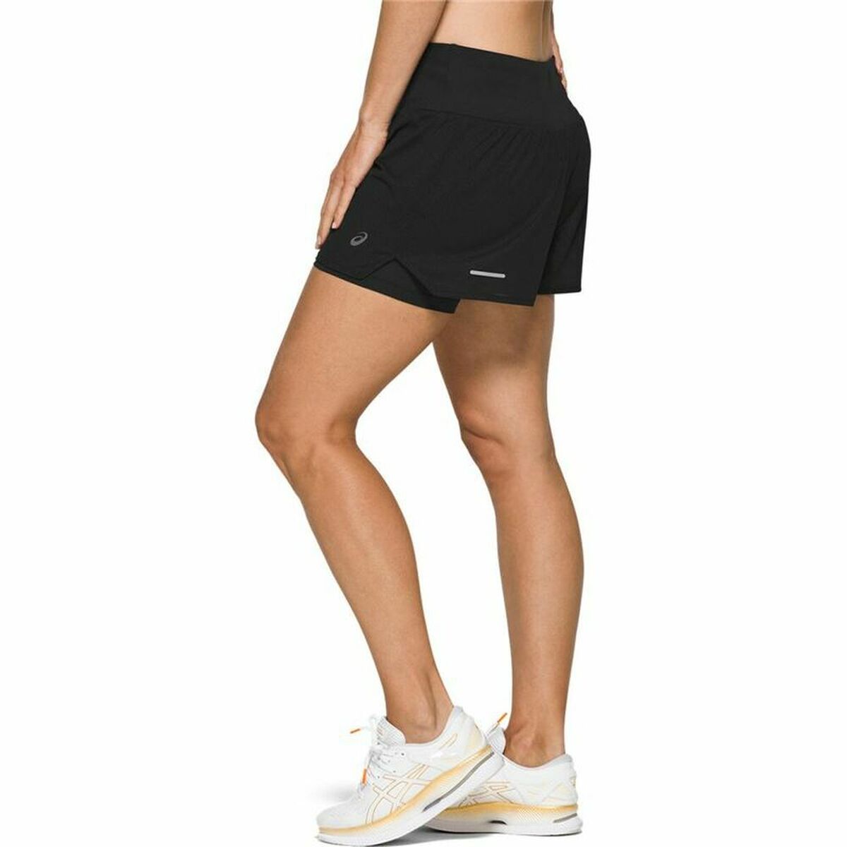 Sports Women's Shorts Asics Ventilate 2-N-1 Black-3