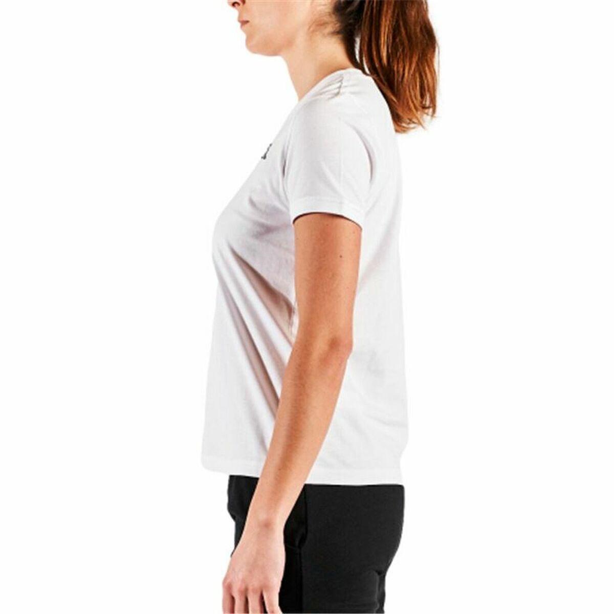 Kadın Kappa Cabou Kısa Kollu T-Shirt Beyaz-4