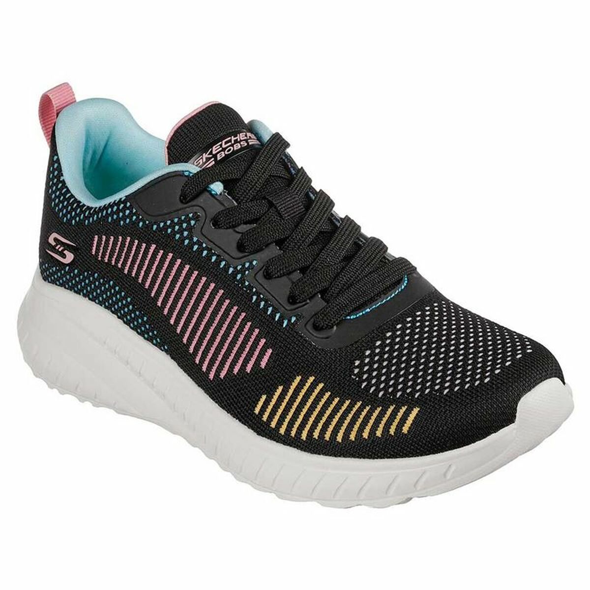 Skechers Bobs Suad Women's Sports Sneakers Black-4