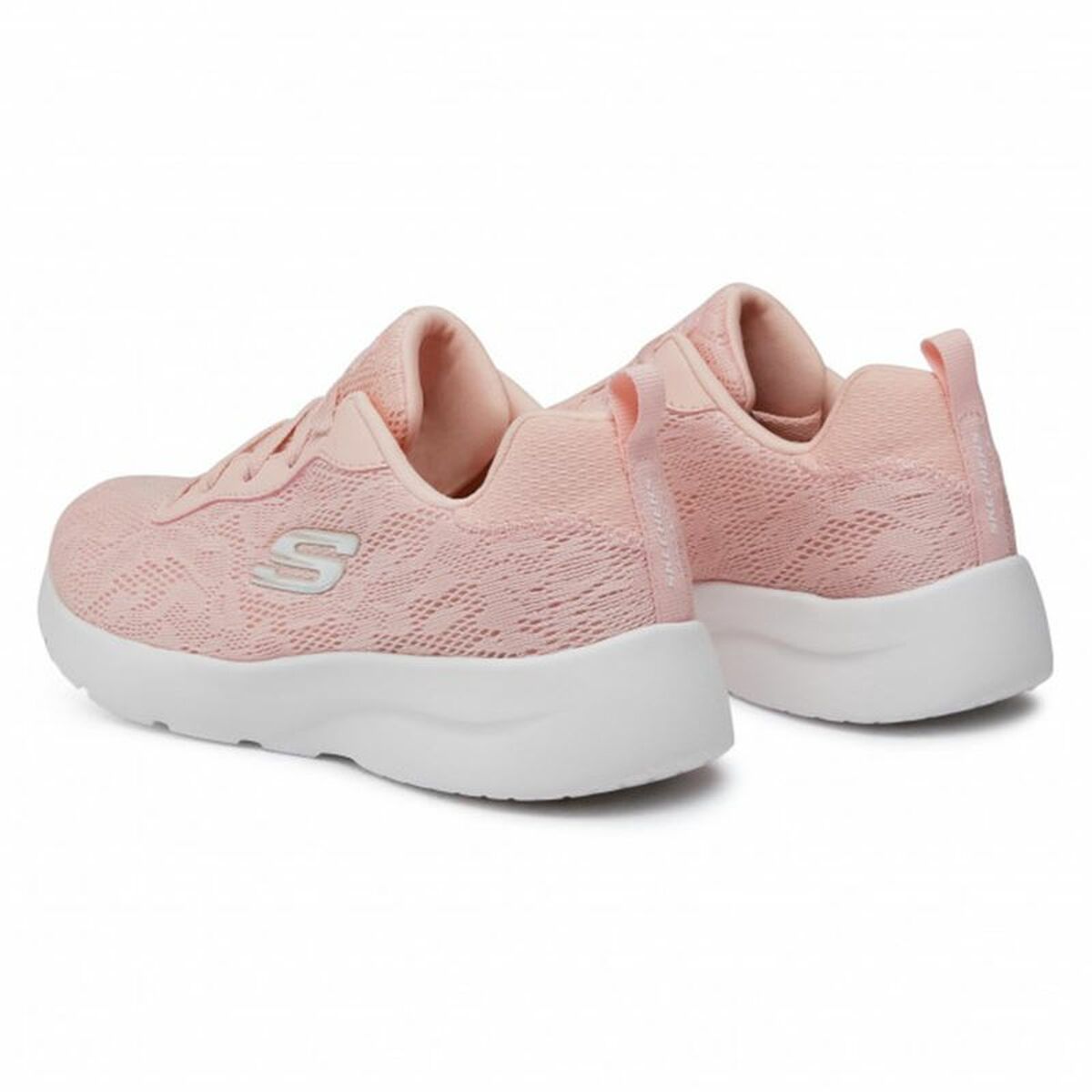 Skechers Dynamight Floral Women's Sports Sneakers Pink-5