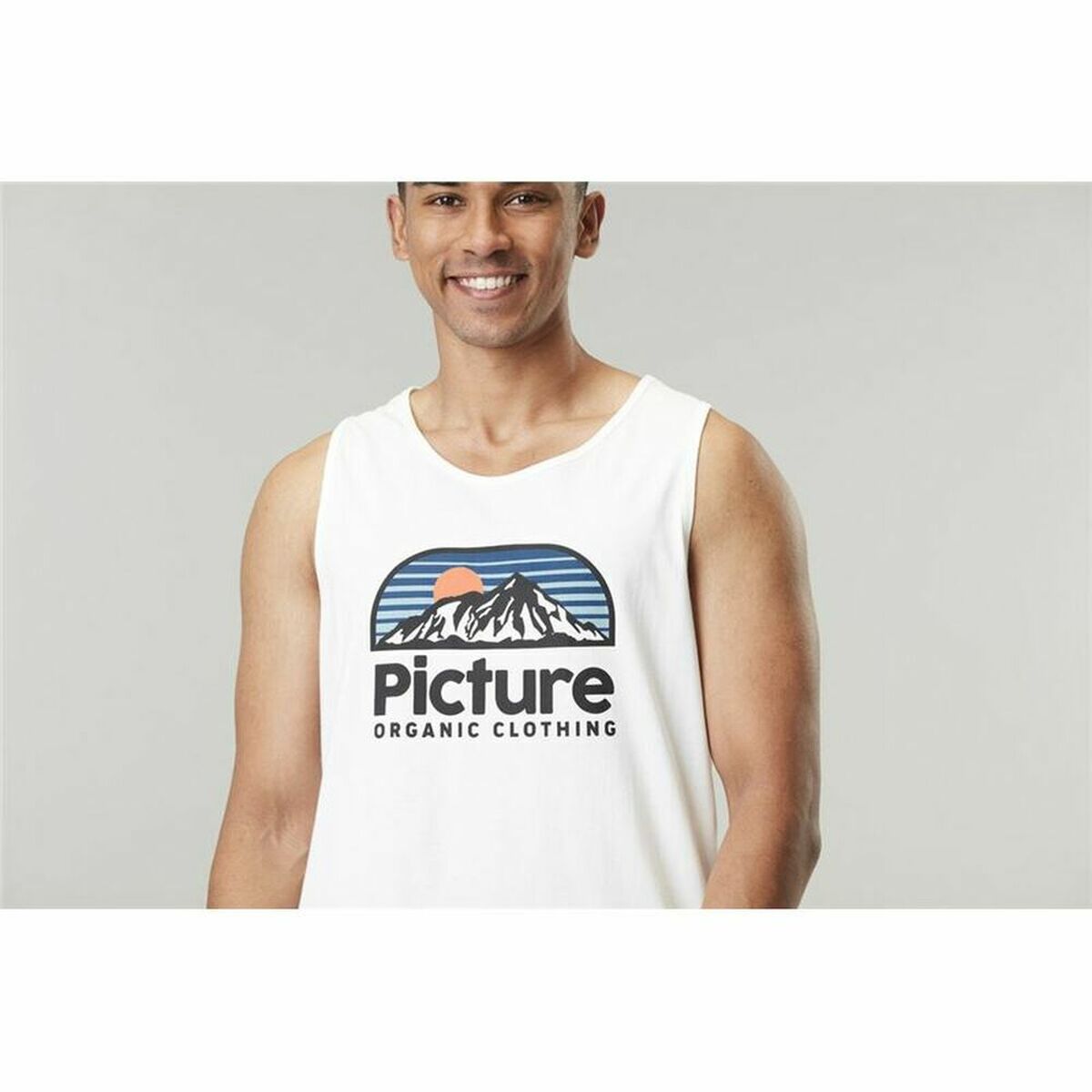 Мужская футболка без рукавов Picture Authentic Tank B Белый-5