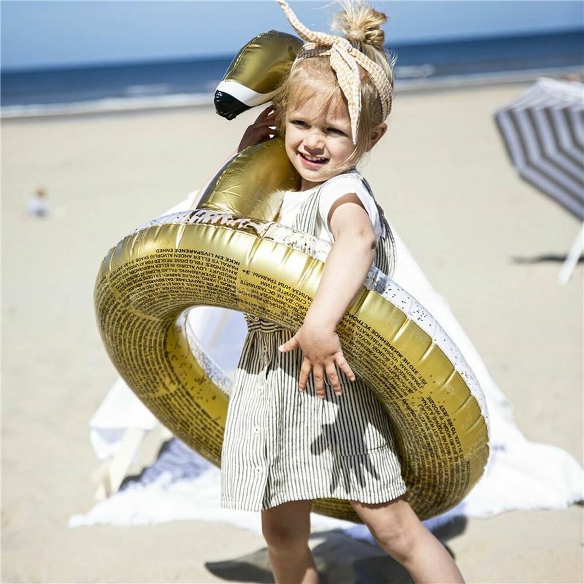 Надувной круг Swim Essentials Swan Glitter-5