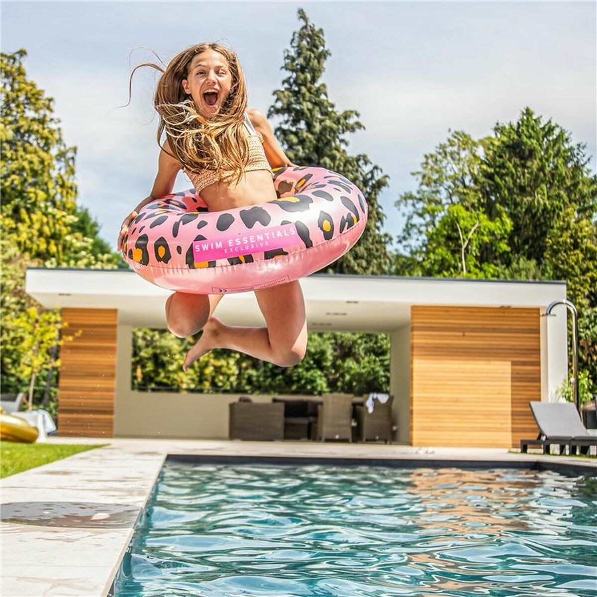 Надувной круг Swim Essentials Leopard-4