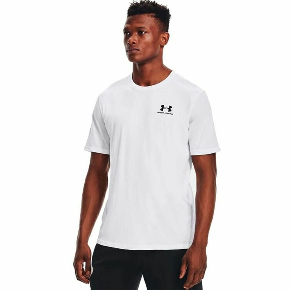 短袖运动衫Under Armour Sportstyle Left Chest White-2