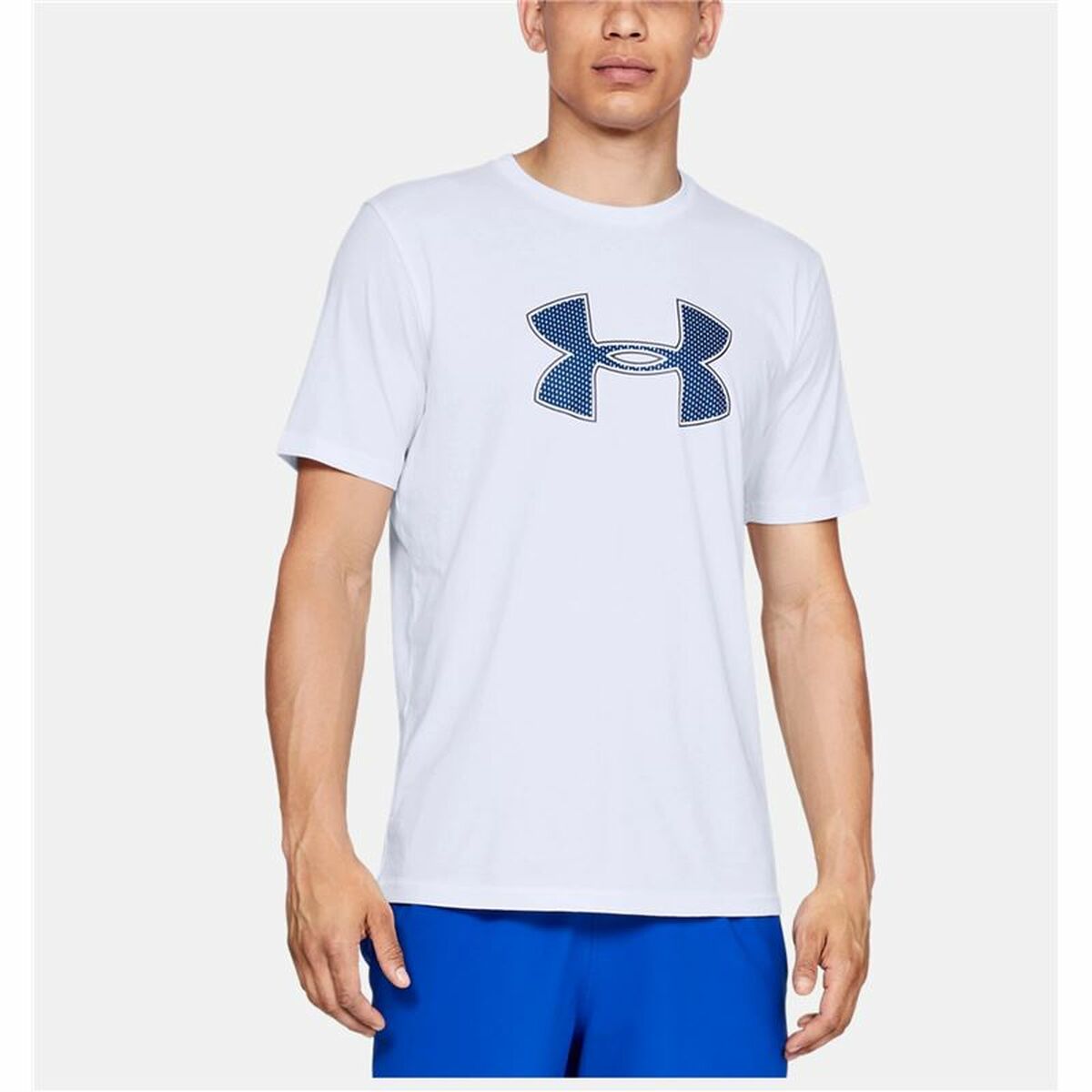 短袖衬衫男子Under Armour Fleece Big Logo白色-3