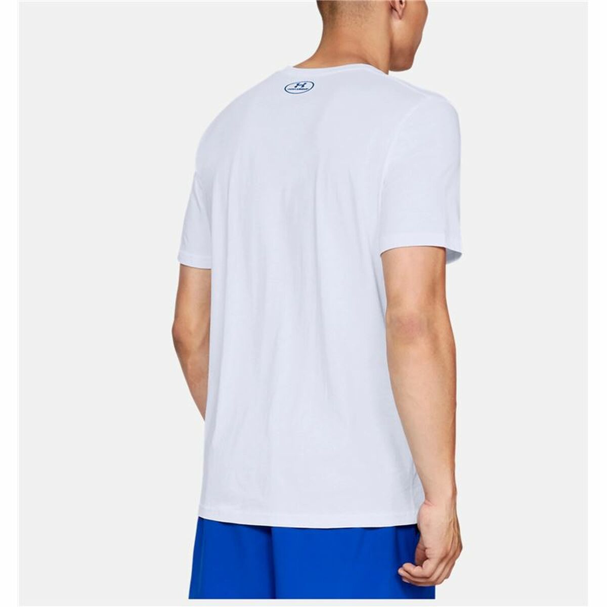 短袖衬衫男子Under Armour Fleece Big Logo白色-4