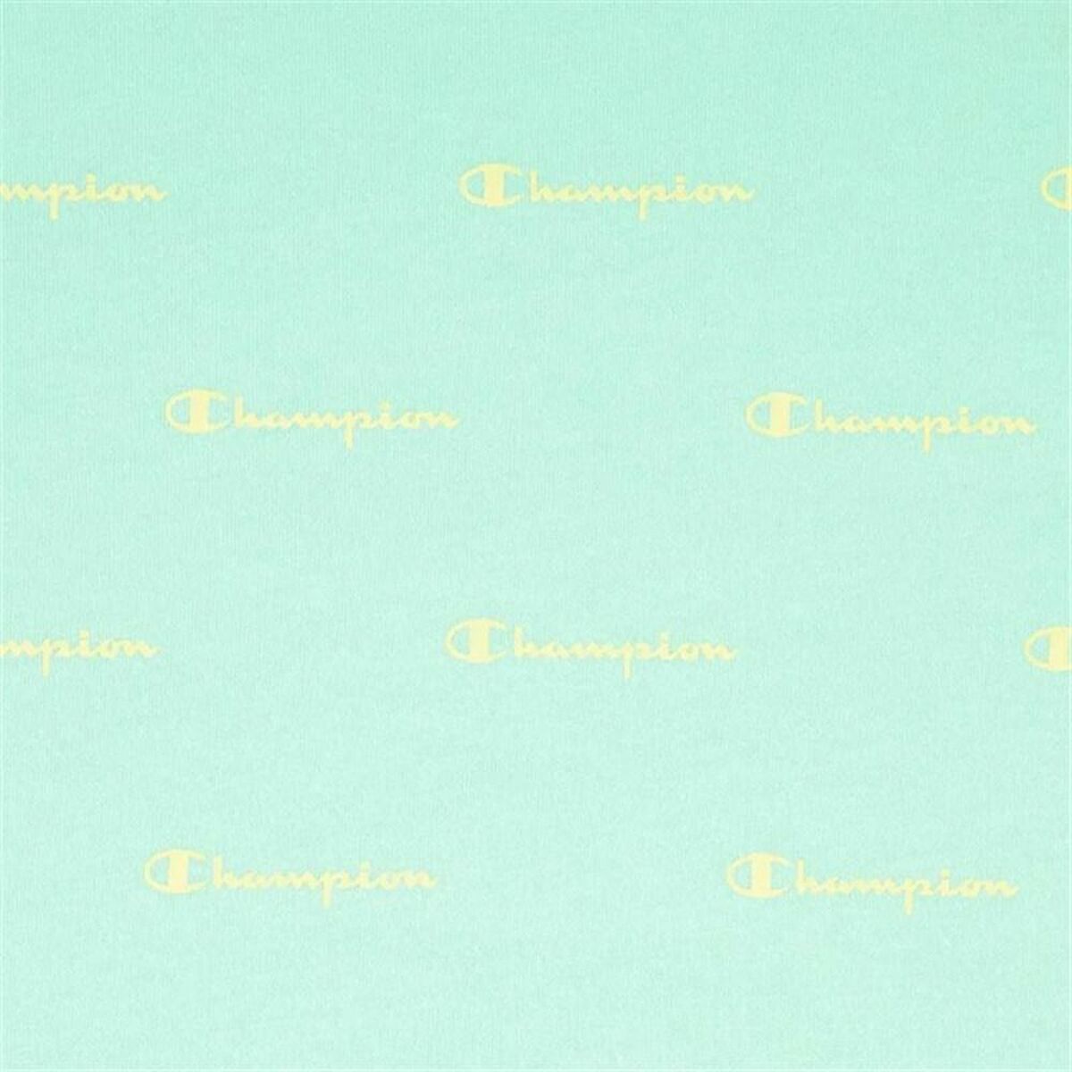 短袖女子Crewneck Champion Croptop Aquamarine T恤-2