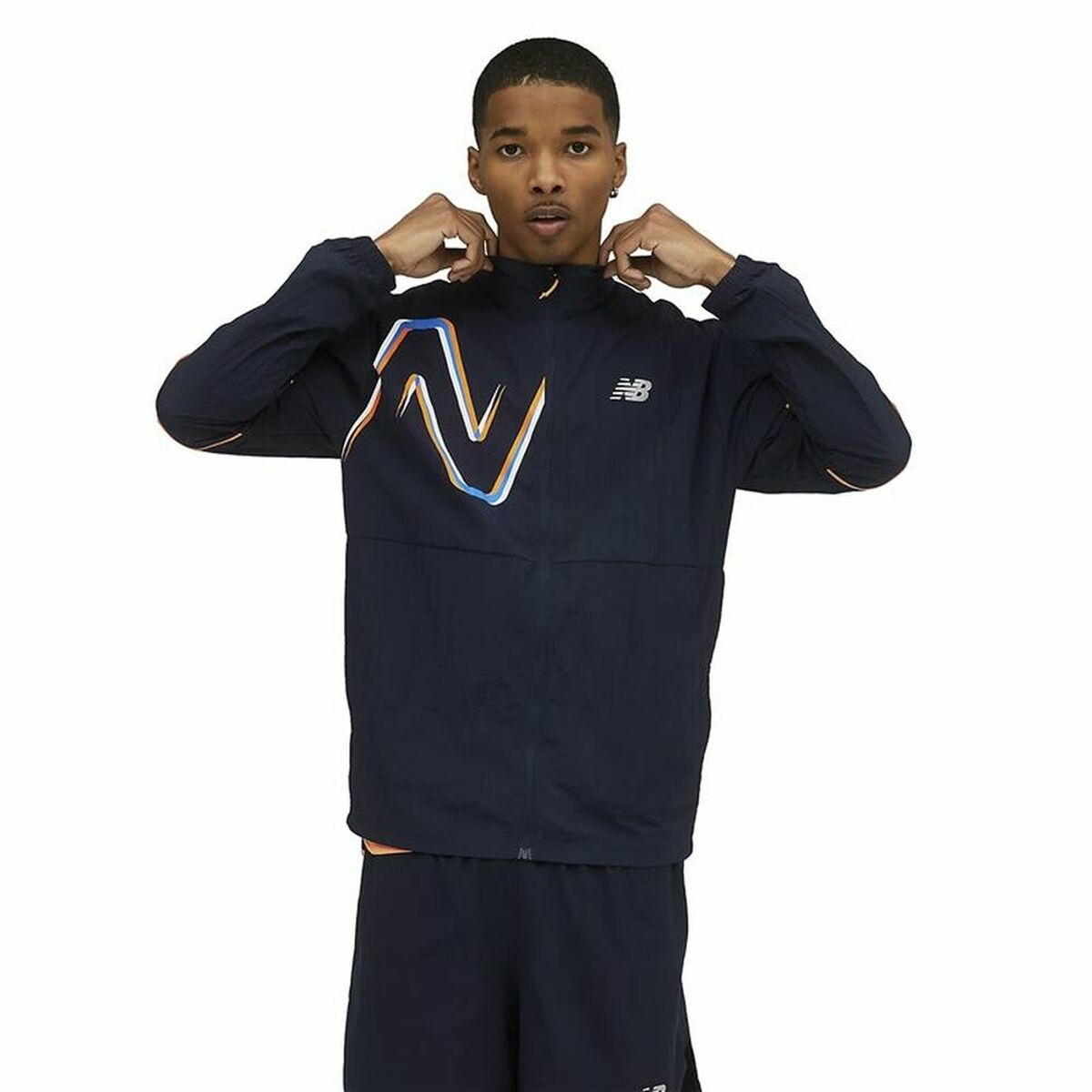 New Balance Sports Windbreaker Navy-7