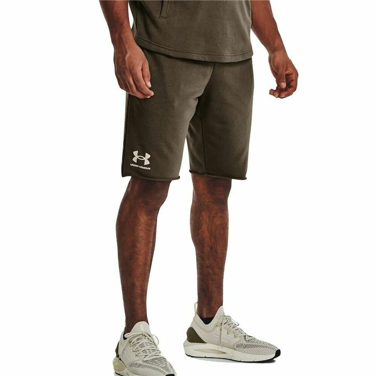 Adult Pants Under Armour Rival Terry Men's Olive Oil-4
