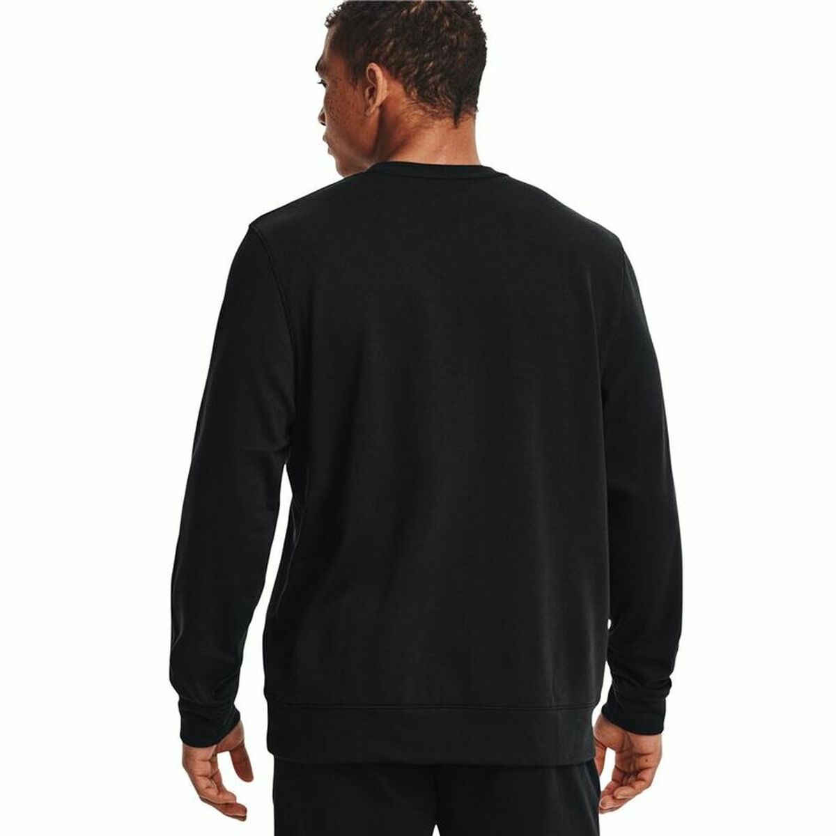 Футболка с длинным рукавом мужская Under Armour Logo Crew Чёрный-2