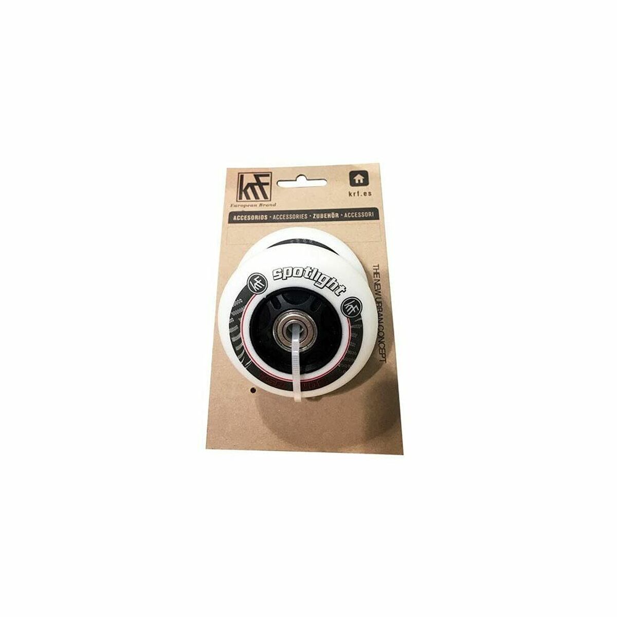 Колесики Spotlight LED KRF 70 MM Розовый-4