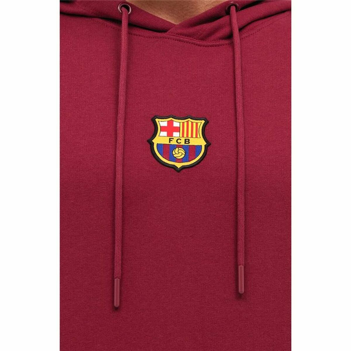 Толстовка с капюшоном мужская F.C. Barcelona Тёмно Бордовый-7