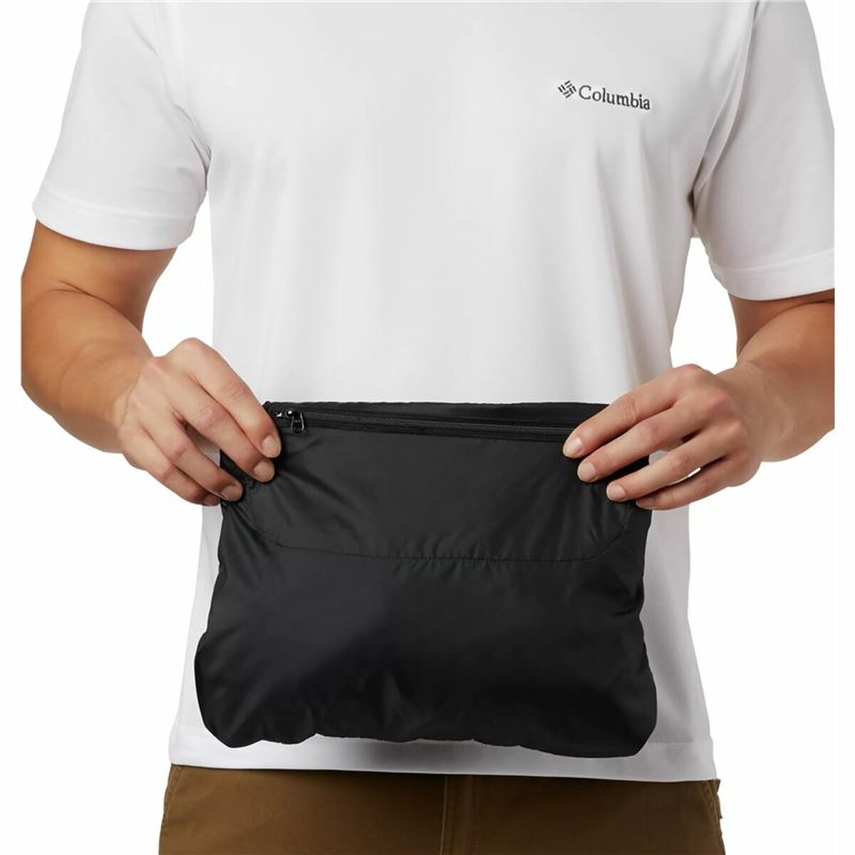 Sports Windbreaker Columbia Challenger Black Men's Folding-2