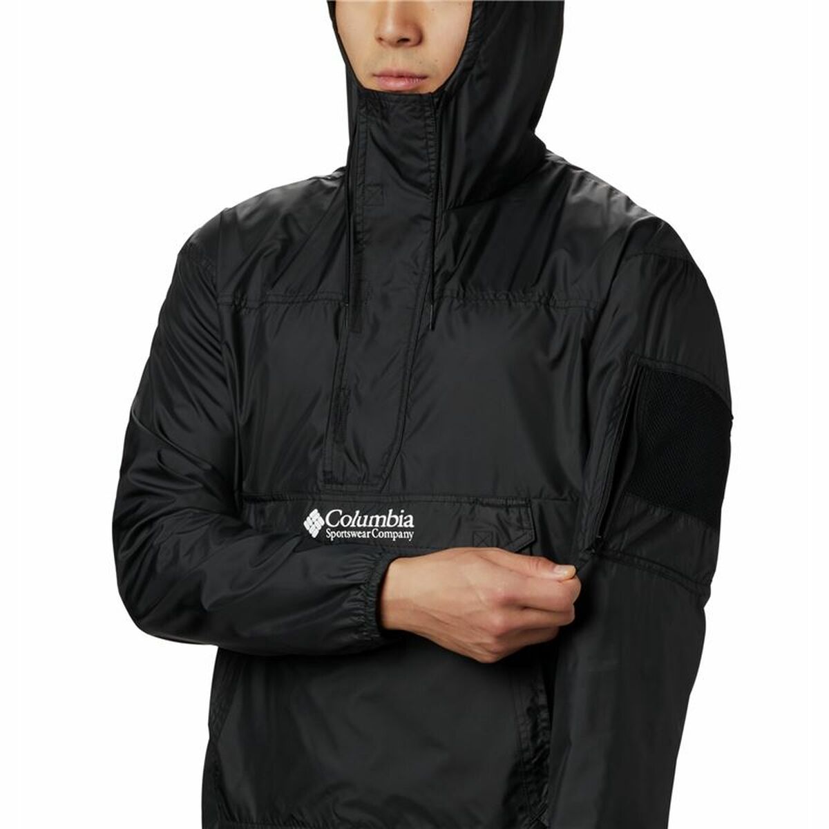 Sports Windbreaker Columbia Challenger Black Men's Folding-3