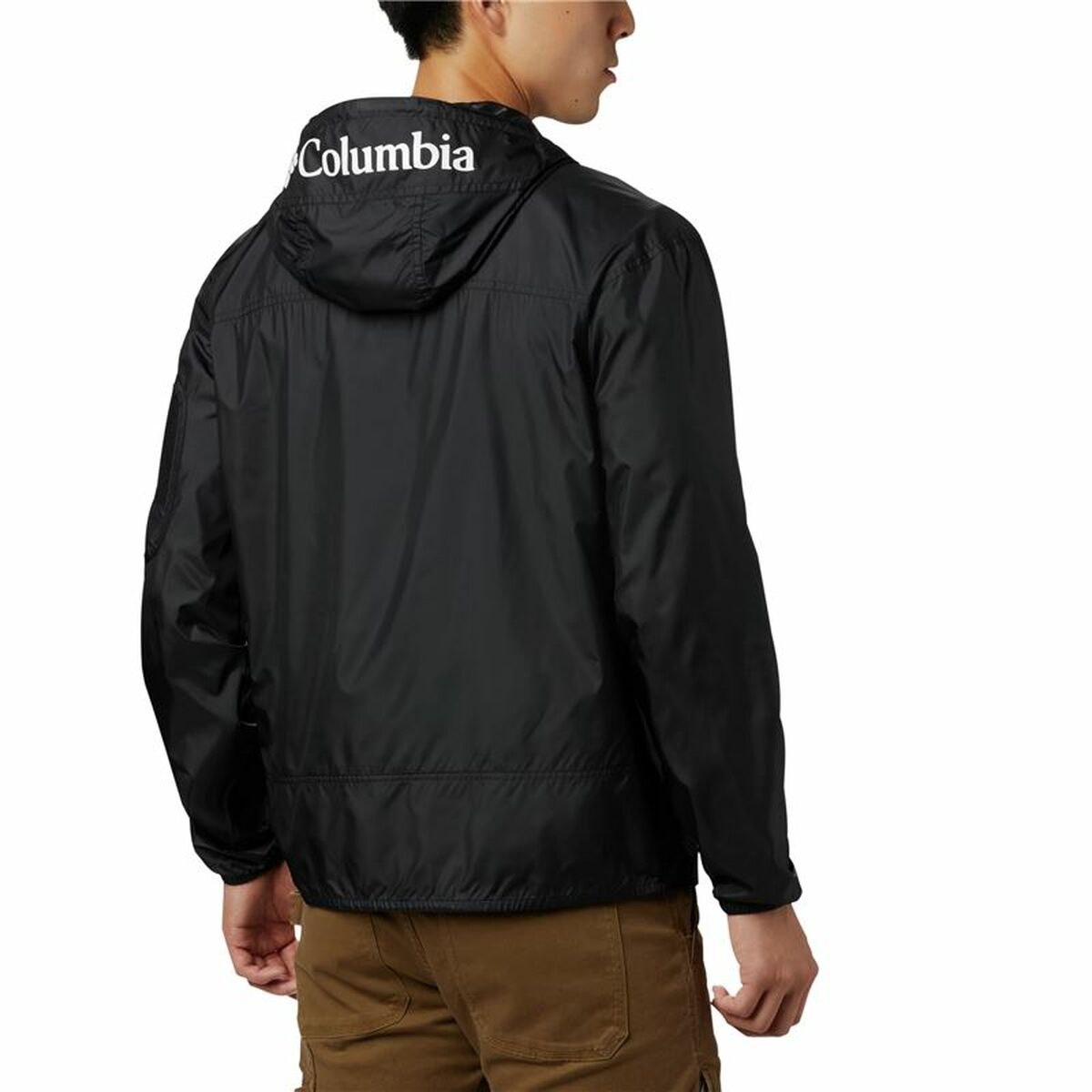 Sports Windbreaker Columbia Challenger Black Men's Folding-5