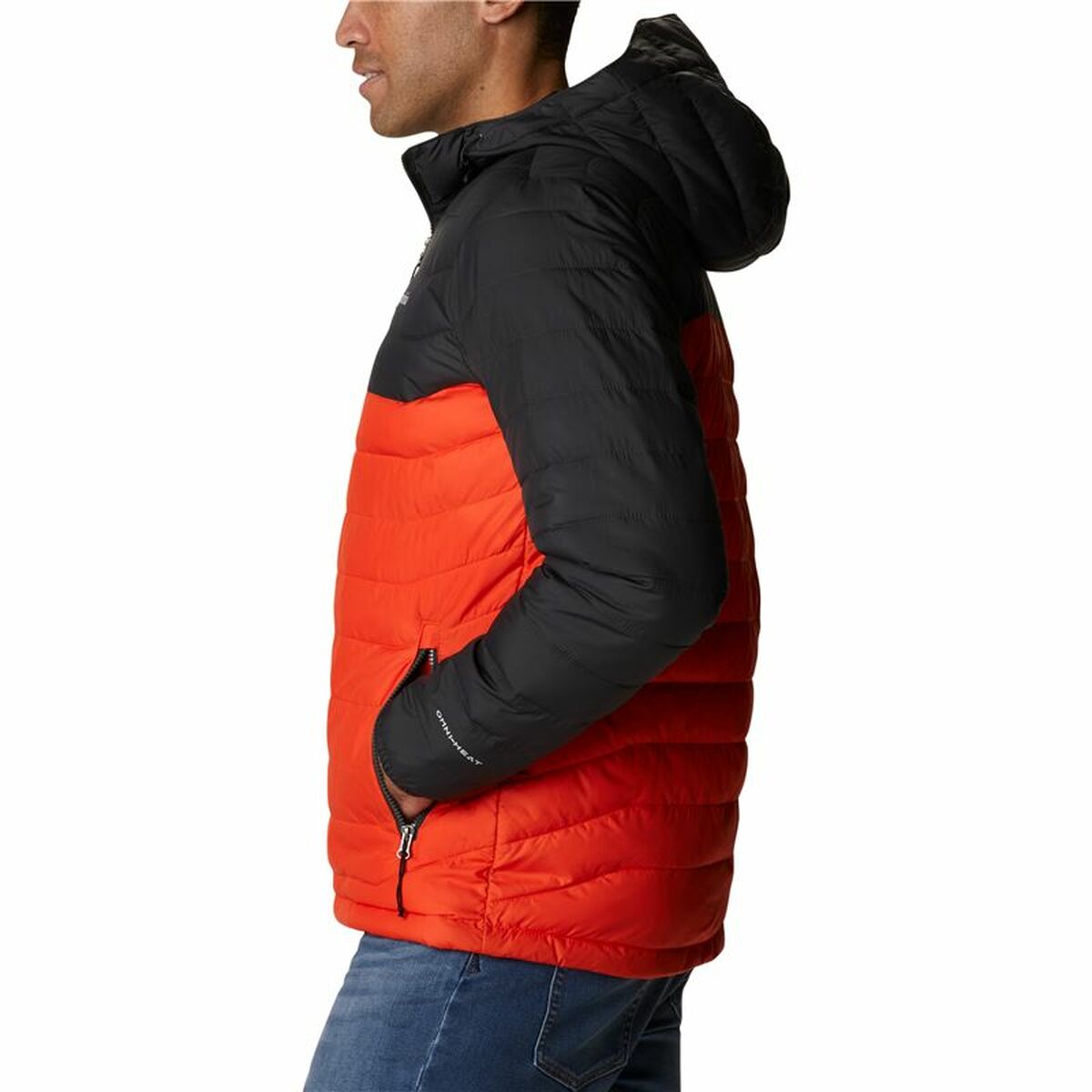 Columbia Powder Lite ™ Men's Sports Jacket Black Orange-3