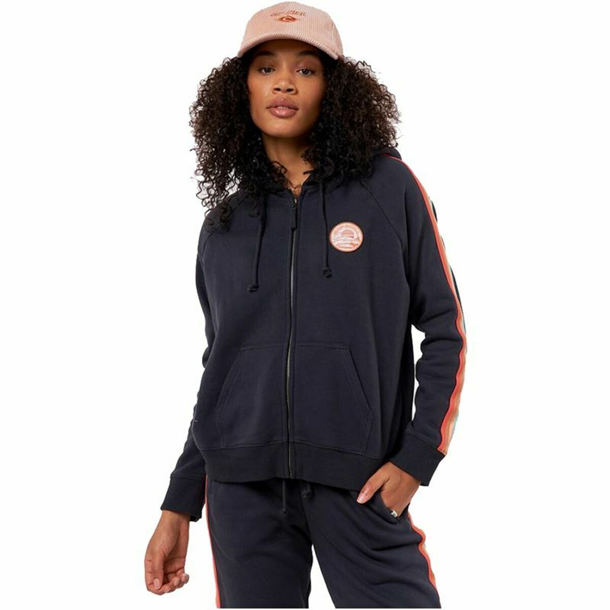 Толстовка з капюшоном жіноча Rip Curl Full Zip Striped
