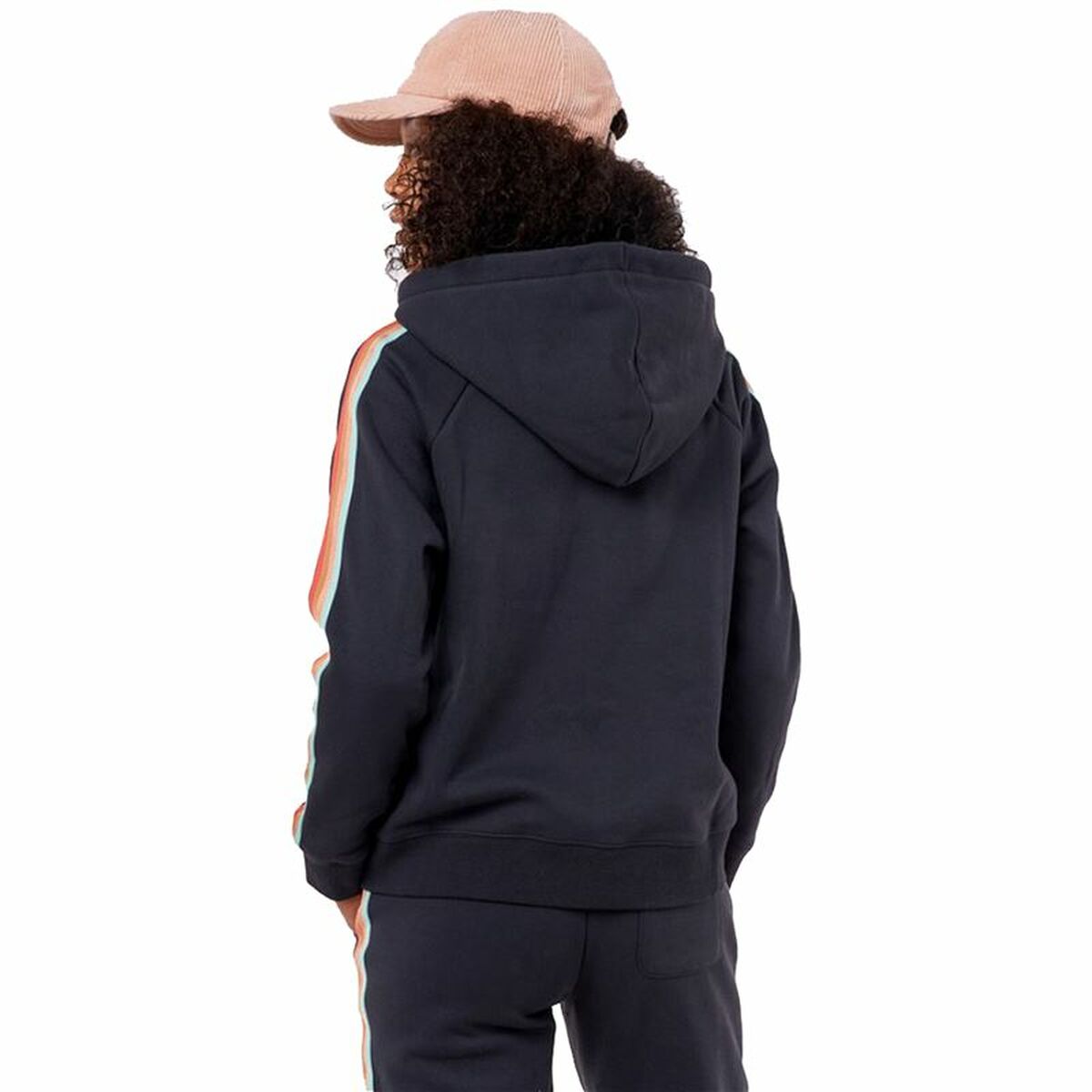 Women's Rip Curl Full Zip Striped Hoodie-3