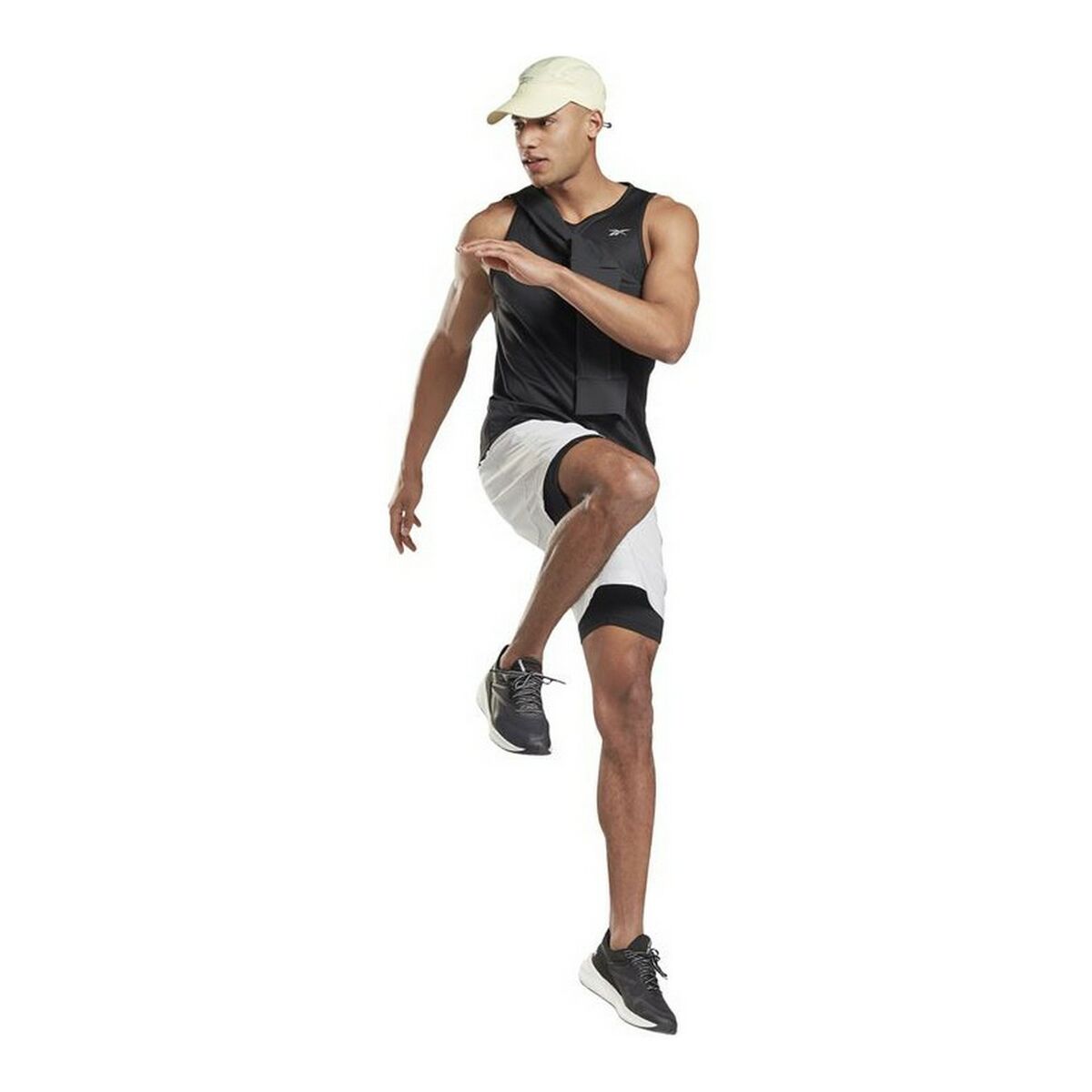 Мужская футболка без рукавов Reebok Essentials Чёрный-5