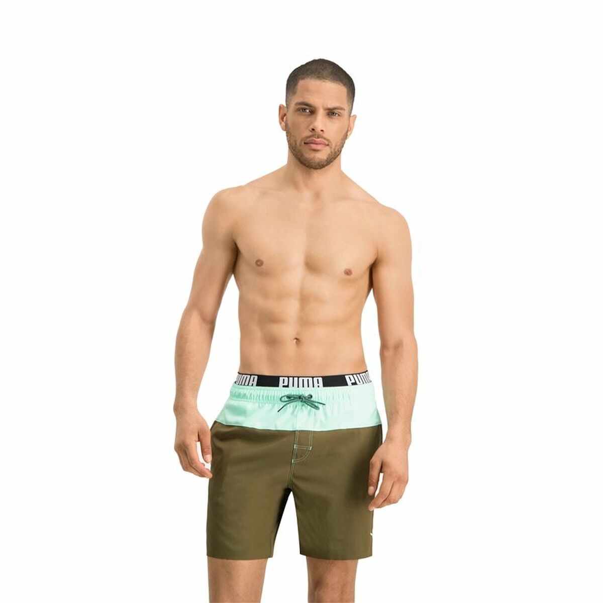 Плавки мужские Puma Swim Оливковое масло-3
