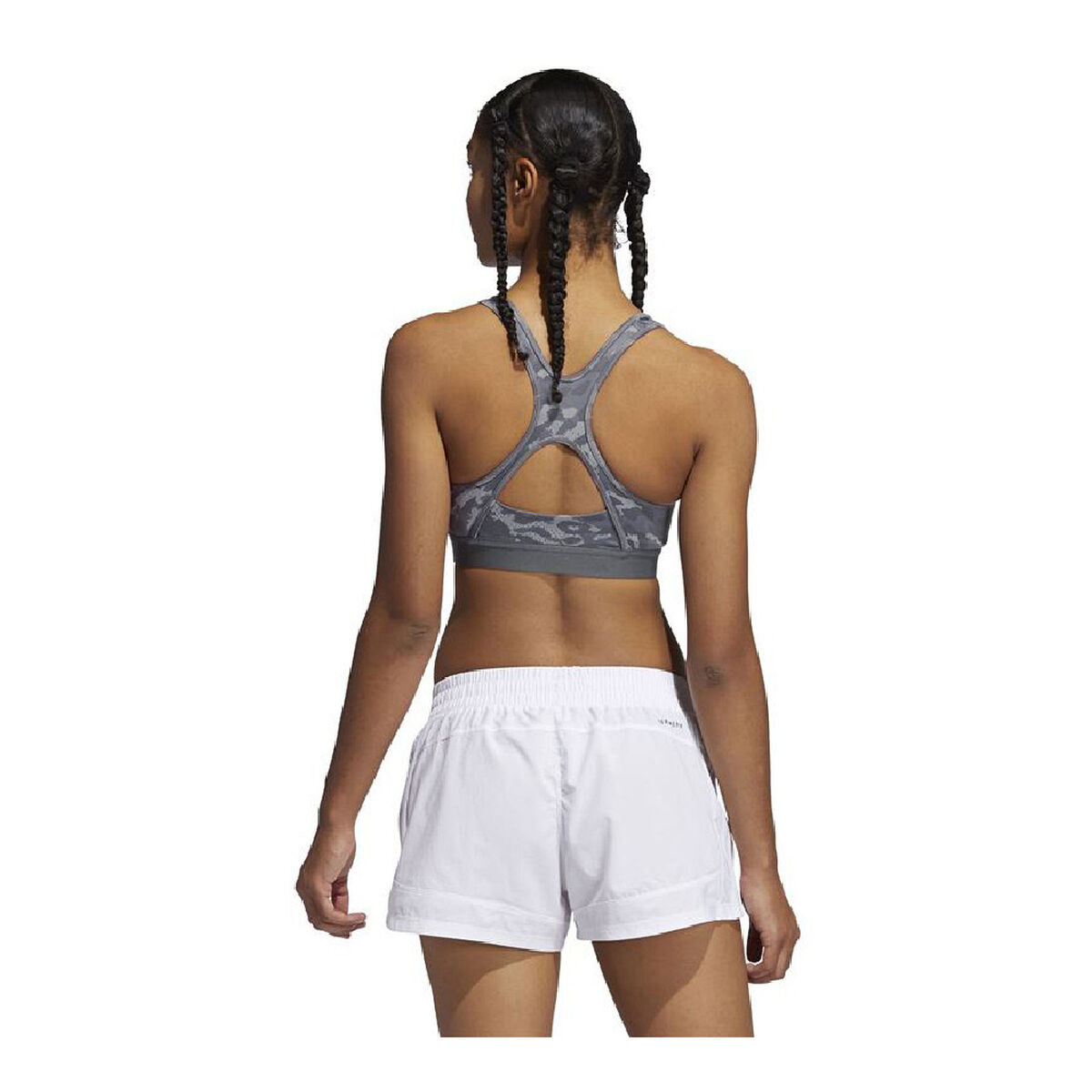 Спортивный бюстгальтер Adidas Believe This Medium Support Темно-серый-4