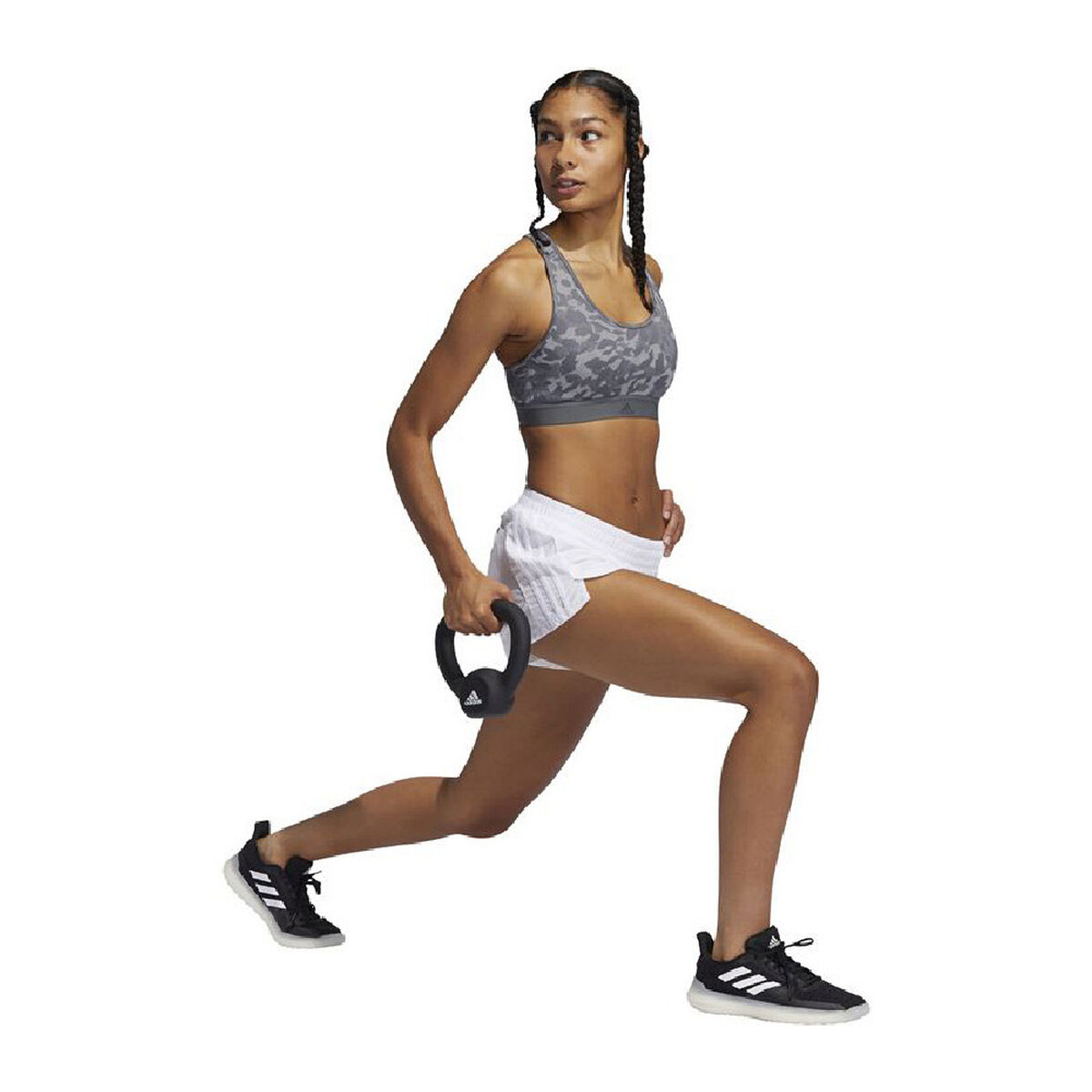 Спортивный бюстгальтер Adidas Believe This Medium Support Темно-серый-5