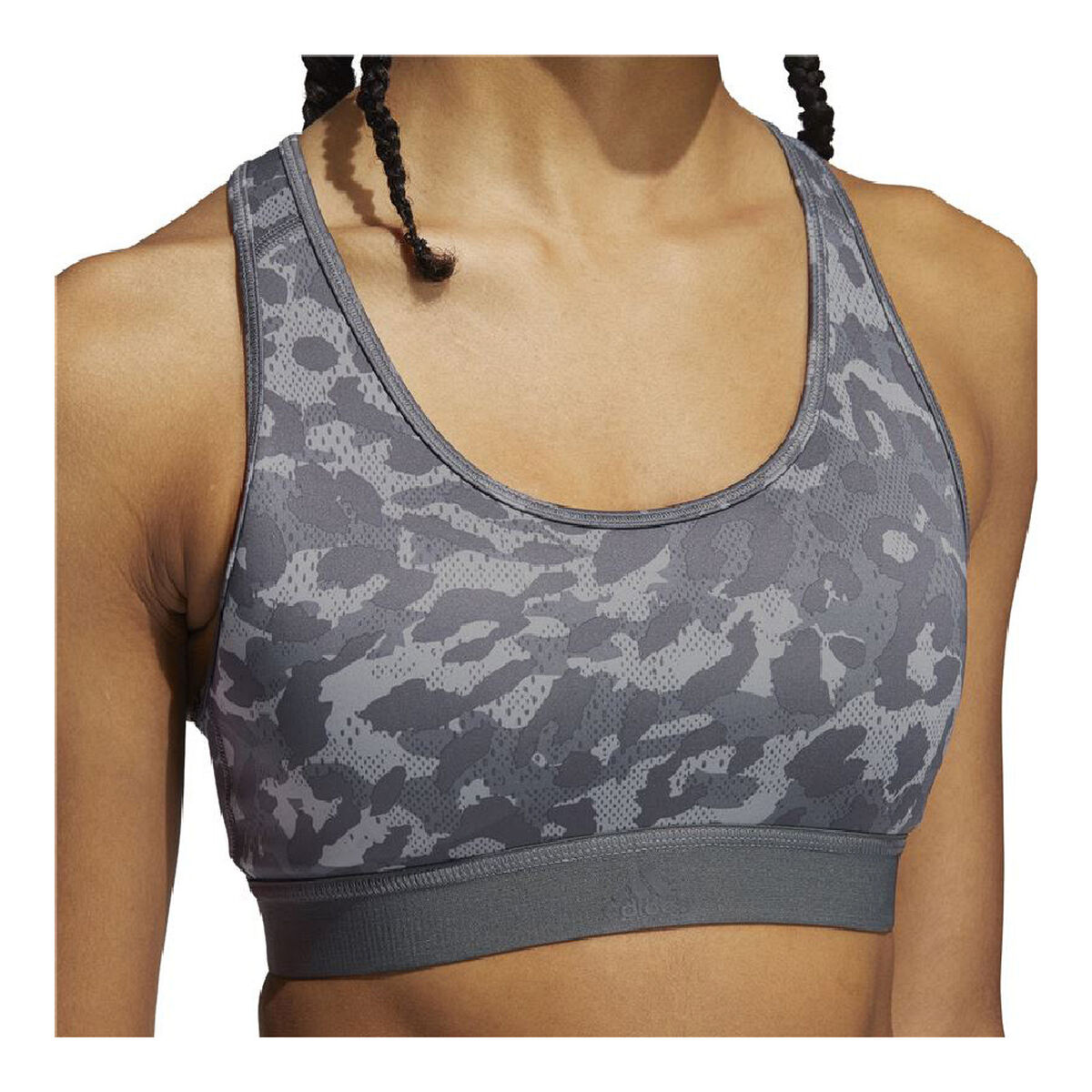 Спортивный бюстгальтер Adidas Believe This Medium Support Темно-серый-6