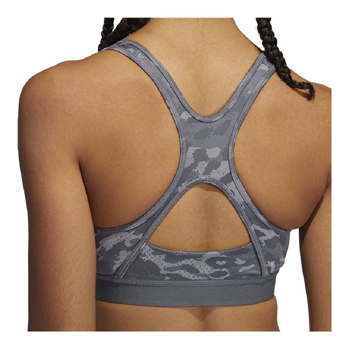 Спортивный бюстгальтер Adidas Believe This Medium Support Темно-серый-7