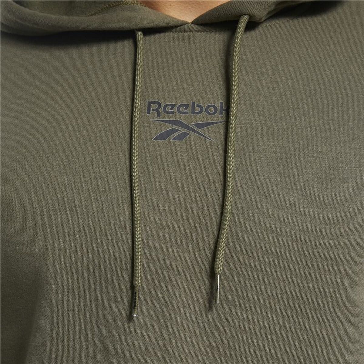 Hoodie Erkek Reebok Eğitim Essentials Bant Haki-6