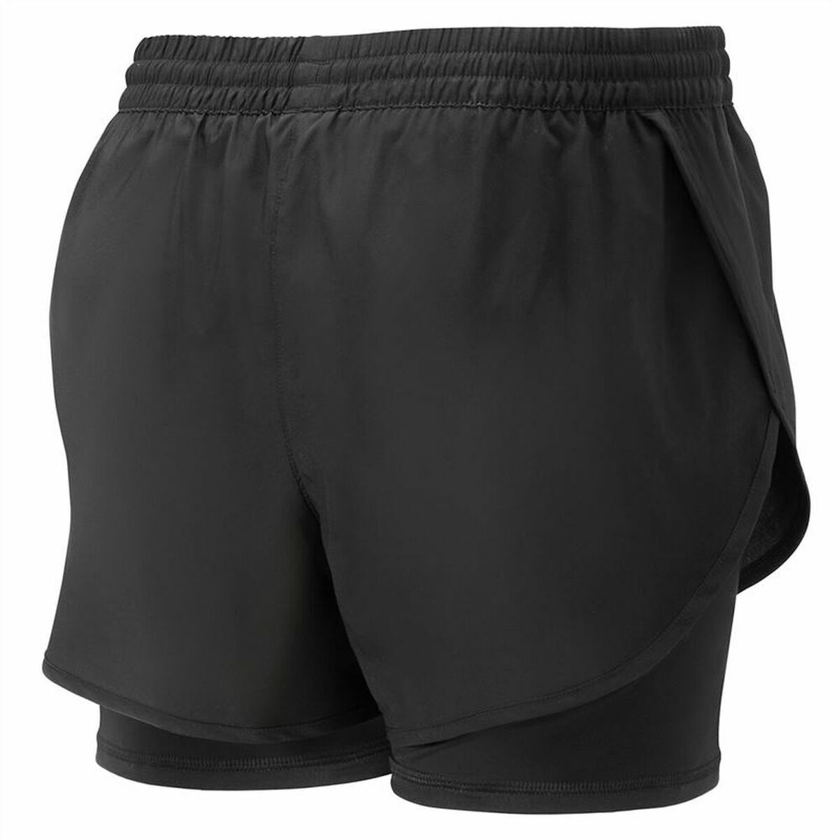 Puma 2 in 1 Women's Sports Shorts Black Woman-2