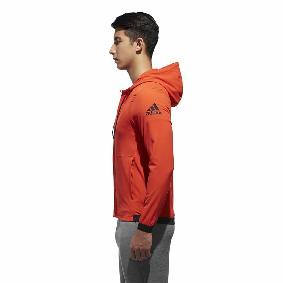 Adidas Men's Sports Jacket Dark Orange-5