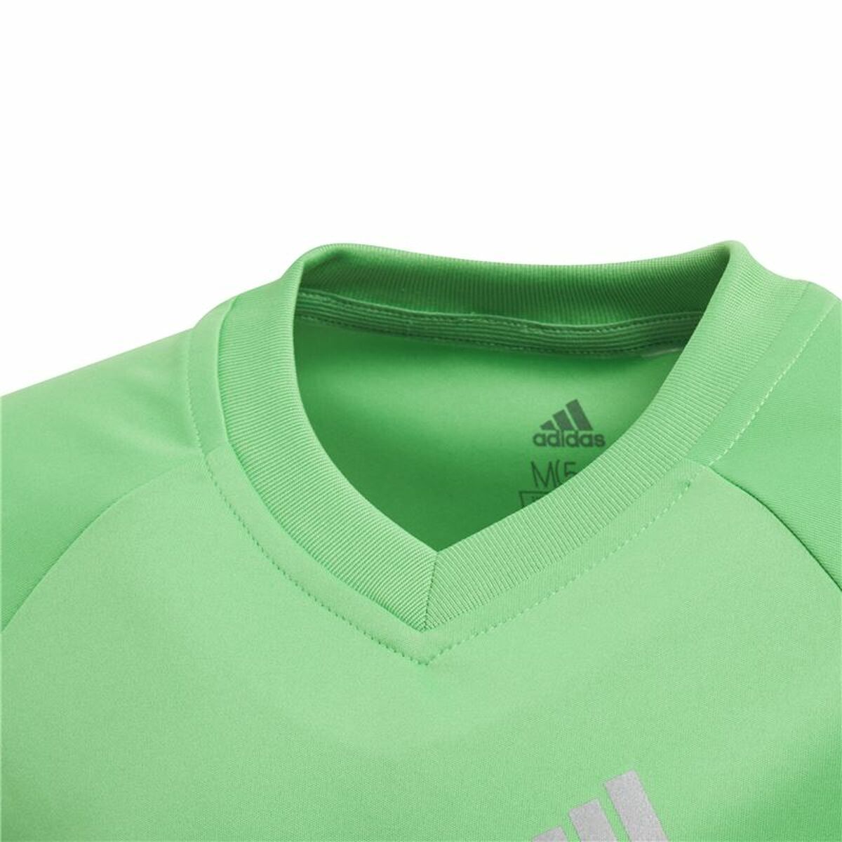 Спортивная футболка с коротким рукавом, детская Adidas Светло-зеленый-4