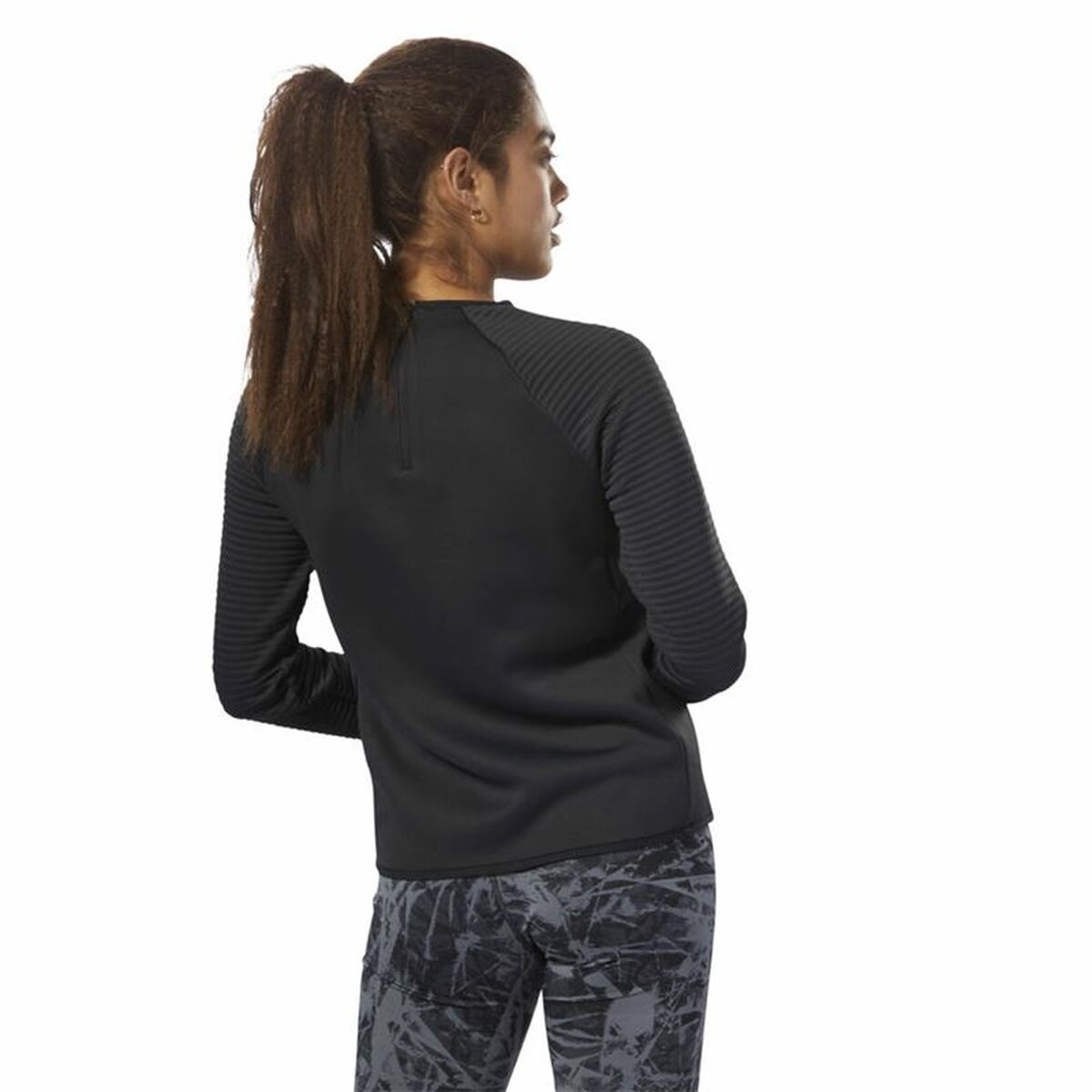 Women's Reebok Thermowarm Deltapeak Long Sleeve T-Shirt Black-5