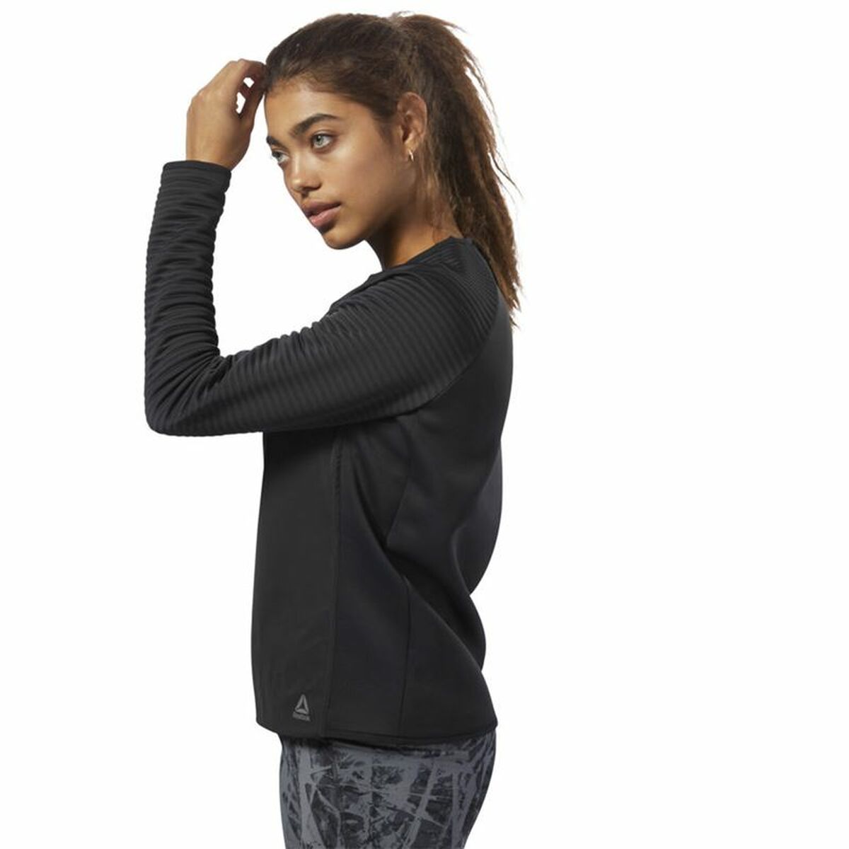 Women's Reebok Thermowarm Deltapeak Long Sleeve T-Shirt Black-7