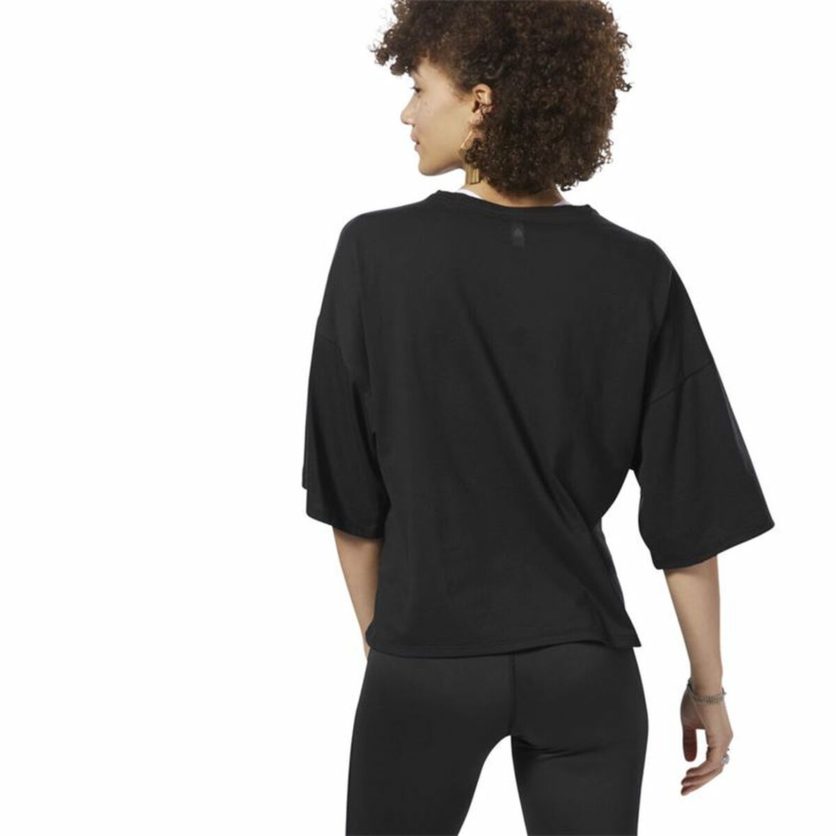 Women's Reebok Black Long Sleeve T-Shirt-3