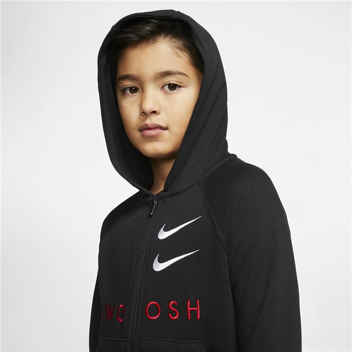 Nike Swoosh Children's Sports Jacket Black-3