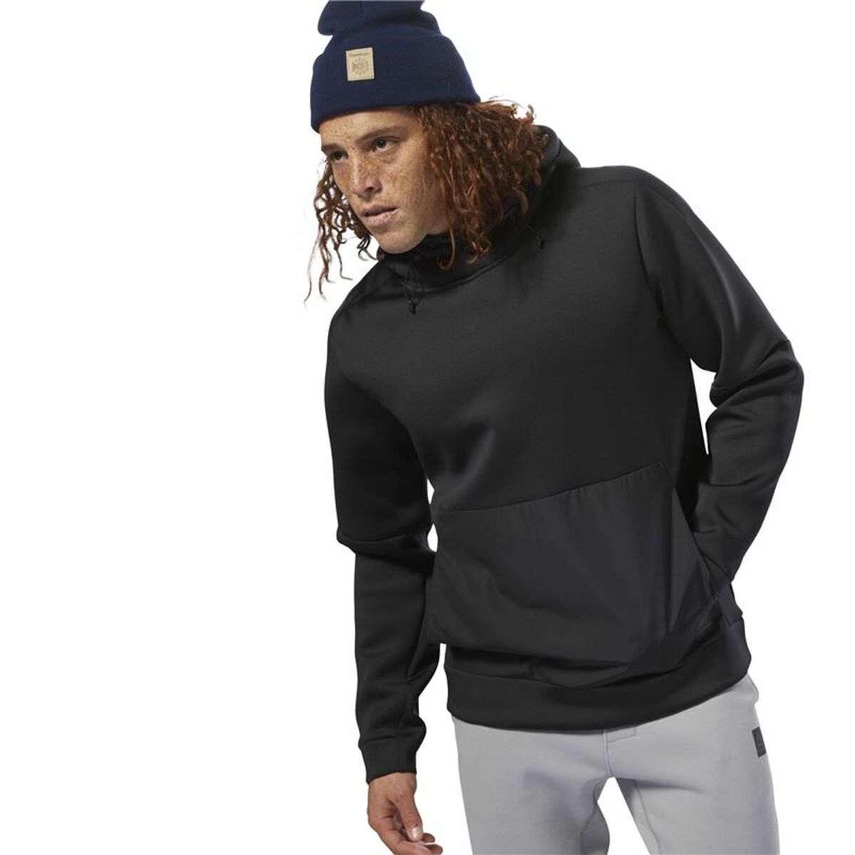Толстовка с капюшоном мужская Reebok Supply Tech Чёрный-6