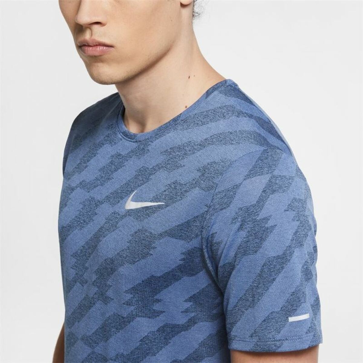 Short Sleeve T-Shirt Men's Nike Dri-Fit Miler Future Fast Blue-5