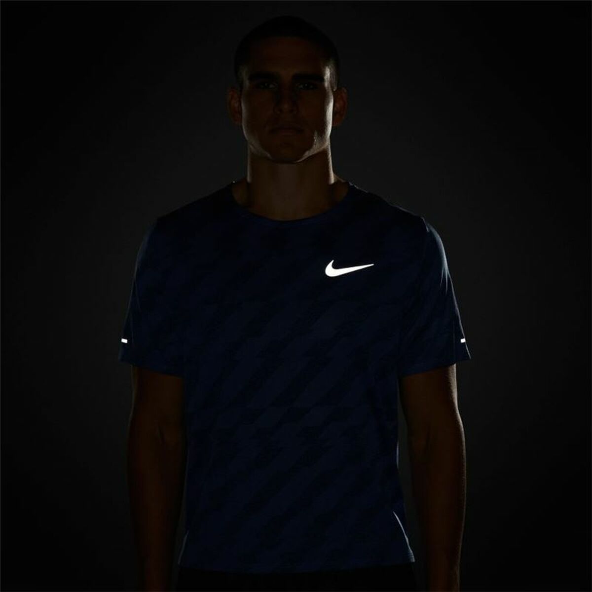 Short Sleeve T-Shirt Men's Nike Dri-Fit Miler Future Fast Blue-8